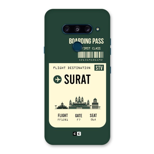 Surat Boarding Pass Back Case for LG  V40 ThinQ